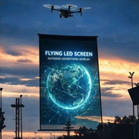 Светодиодный экран P25 P40 Flying Mesh для рекламы, анимации, использования в розничных магазинах и лифтах - водонепроницаемость IP65, гарантия 5 лет