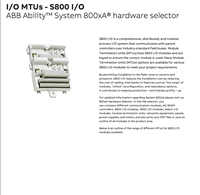 Controlador PLC A.b.b, Sistema DCS, Entrada y Salida (I/O), Ac800m S800 I/O MTU TU810 TU810V1 TU811 TU811V1 TU830V1, Nuevo y Original