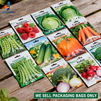 Sachets d'emballage personnalisés pour graines, en aluminium laminé, petits sacs pour graines de légumes avec logo