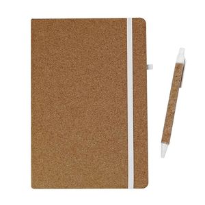 Cuaderno A5 de Corcho Natural Ecológico con Logotipo Personalizado, Banda Elástica y Soporte para Bolígrafo, para Regalos Personalizados, Tendencia 2026 - Product Image 2