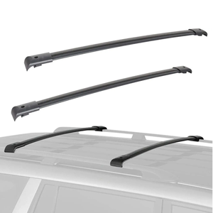 Barres transversales de toit de voiture en alliage d'aluminium JOESHIER 4x4 pour Honda Pilot 2003-2008, barres transversales noires, 2 pièces, pas de perçage requis - Product Image 2