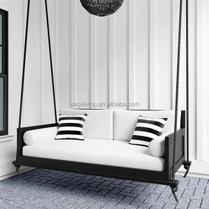 Sofá Columpio de aluminio para todo tipo de clima, muebles de jardín, Patio, personalización moderna, marco de aluminio moderno, sofá <span class=keywords><strong>colgante</strong></span> de cuerda oscilante - Product Image 1