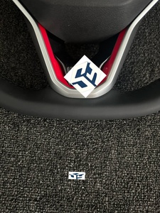 พวงมาลัยรถยนต์หนังแท้แบบเจาะรู เย็บด้ายดำ สำหรับรถยนต์ Volkswagen Golf 8 <span class=keywords><strong>ราคา</strong></span>ส่ง <span class=keywords><strong>ราคา</strong></span>ถูก - Product Image 5