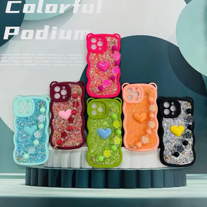 Cover Morbida in TPU Personalizzata con Diversi Design, Custodia per Telefono con Orsetto Carino e Onde per <span class=keywords><strong>Samsung</strong></span> <span class=keywords><strong>A04S</strong></span> A05S A14 A15 A17 A07 - Product Image 1