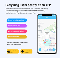 Reloj Inteligente 4G con GPS para Niños, Reloj con GPS 4G para Niños con Videollamada, a Prueba de Agua IP67