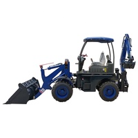 Chinois utilisé Kubota Diesel d'occasion 4x4 électrique avant Micro petite pelle Mini 2 tonnes 5 tonnes chargeur frontal pelleteuse à vendre