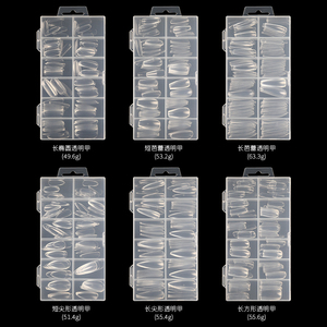 Uñas Postizas de Gel Suave <span class=keywords><strong>con</strong></span> <span class=keywords><strong>Diseño</strong></span> Personalizado Profesional, <span class=keywords><strong>con</strong></span> Adhesivo <span class=keywords><strong>Transparente</strong></span> Grueso Tipo Stiletto, Piezas de <span class=keywords><strong>Manicura</strong></span> Hechas a Mano - Product Image 3