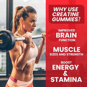 Specially Designed <b>Pre</b> <b>Workout</b> Creatine Vitamin Gummy Creatine Gummy Creatine Monohydrate Gummies <b>for</b> Men <b>Women</b> boost Strength - Product Image 6