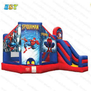 Castillo inflable de spider man, piedra preciosa, <span class=keywords><strong>saltarin</strong></span>, obstáculos, brincolines, juegos hinchables - Product Image 1