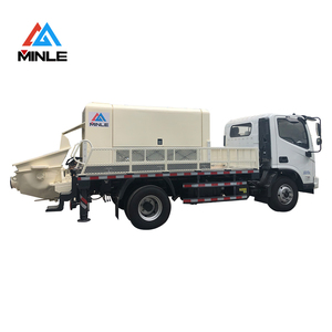Alta eficiencia 80 metros cúbicos por hora Bomba de transporte de <span class=keywords><strong>hormigón</strong></span> diésel montada en <span class=keywords><strong>camión</strong></span> <span class=keywords><strong>Precio</strong></span> competitivo para uso en construcción - Product Image 1