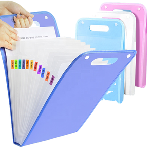 Carpeta de papel A5 al por mayor, logotipo personalizado, bolsa de documentos de PP extensible multifuncional, bolsa de carpeta de archivos <span class=keywords><strong>A4</strong></span> personalizable con 13 bolsillos - Product Image 4