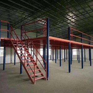 Многоуровневая стальная платформа-мезонин для складирования грузов с индивидуальной конфигурацией, стеллажами и полками - Product Image 2