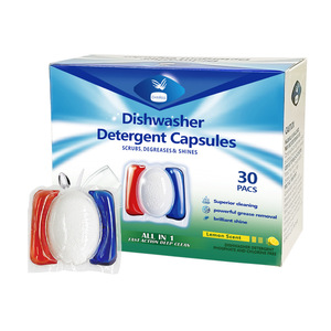 Perles de <span class=keywords><strong>lave</strong></span>-<span class=keywords><strong>vaisselle</strong></span> transfrontalières 3-en-1, agent nettoyant spécial, dégraissant effervescent, détergent sans parfum - Product Image 6