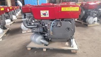 Moteur diesel monocylindre refroidi par eau ZS1115 20 CV, facile à utiliser, haute qualité, démarrage électrique, emballage en boîte en bois, livraison directe