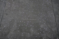 Tapis sensoriel en fibre optique LED 12V, design étoile en polyester doux, 1800x900mm, IP44, noir de luxe, télécommande, intensité réglable