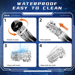 Vente chaude adulte automatique Silicone poupée exercice Machine aspiration Vibration ciel étoilé avion tasse Premium masturbateurs - Product Image 6