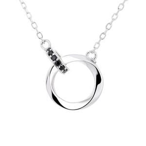 Collier entrelacé en argent sterling 925 <span class=keywords><strong>Finel</strong></span> Jewelry, luxe léger pour femmes - Product Image 1