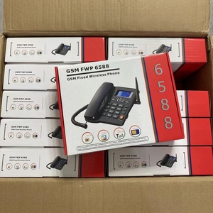 ETS-6588 Teléfono Fijo de Escritorio GSM con Doble Tarjeta SIM, Teléfono Inalámbrico Fijo GSM con Radio FM - Product Image 4