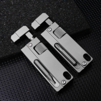 Llave Inglesa Portátil Mini de Titanio TGZUO, Destornillador Multifuncional, Accesorios de Reparación, Herramientas Manuales EDC