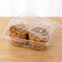 Boîtes à pâtisserie jetables en plastique PET transparent pour gâteaux, desserts, biscuits, rouleaux suisses, contenants alimentaires avec couvercles