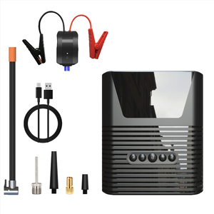 Bomba de Aire Portátil 6 en 1 e Inflador de Coche con Arrancador de Emergencia de 1000A y Luz LED Integrada para Coche y Motocicleta - Product Image 1