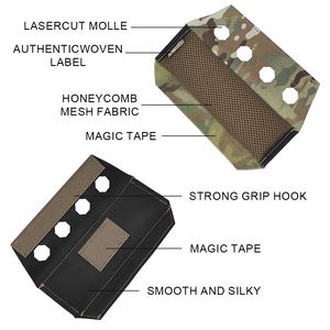 2PCS 500D Nylon Ferro Style Strap Padded Cover Tactical <b>Shoulder</b> <b>Pads</b> for Tactical Plate Carrier - Product Image 4