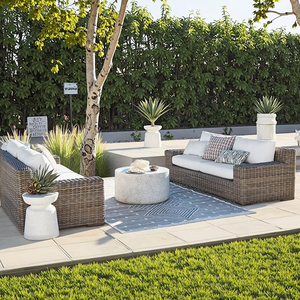 Luxueux hôtel fer jardin rotin canapé extérieur turquie jardin meubles ensemble canapé, fauteuils <span class=keywords><strong>Table</strong></span> basse jardin métal canapé ensemble - Product Image 4