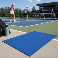 Système de revêtement de sol pour terrain de pickleball Enlio Outdoor, en PVC, motif sable cristallin 3 mm, tapis de sport temporaire en vinyle en rouleau