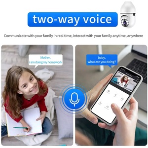 Nouveau produit, lumière de sécurité <span class=keywords><strong>WIFI</strong></span>, interphone IP, caméra sans fil avec ampoule <span class=keywords><strong>WIFI</strong></span> <span class=keywords><strong>E27</strong></span> - Product Image 6