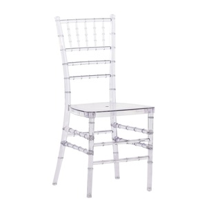 Factory Direct OEM ODM <b>Clear</b> Acrylic Chiavari <b>Chair</b>, Transparent Resin <b>Chair</b> for Wedding, Event, Banquet, Hotel - Product Image 1