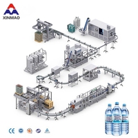 Nouvelle ligne de remplissage entièrement automatique 3 en 1 bouteille PET remplissage d'eau minérale pure machine d'embouteillage équipement usine de production