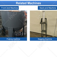 HNOC Kleine Formaat Volledig Automatische Fruitkarton Vormgevings- en Persmachine Mini Eierbakjesmachine Prijs
