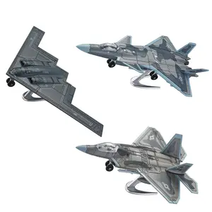 1/100/200 Military DIY Airplane Kit Build Block Toy Plane Model Plastic Aeroplane Collection Jet Plane Construction Build Block