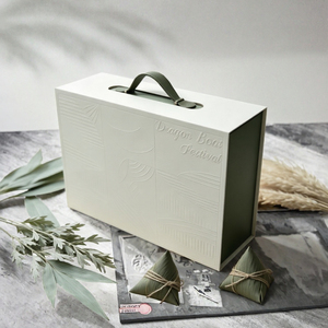 Caja de Regalo Rígida de Dos Tonos con Correa, Estuche de Presentación con Grabado en Relieve y Bandeja Interior Personalizada para Empaque de Regalos y Artesanías - Product Image 3