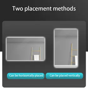 직접 제조업체의 고급 LED 벽 프레임리스 욕실 거울 김서림 방지 스마트 터치 센서 방수 백라이트 현대 침실