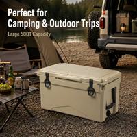 Glacière moderne en PE moulé par rotation, capacité 50L, pour camping, pique-nique, aliments et canettes, faible MOQ pour personnalisation