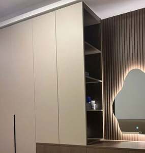 En stock Gabinete Dormitorio moderno Armario de almacenamiento de madera Muebles Armario - Product Image 4