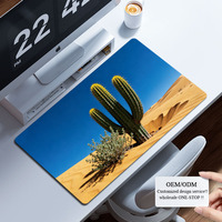 Custom Natural Landscape Style Sublimation Printing Extended Desktop Keyboard Game Mat Waterproof Rubber PC Gaming Pad