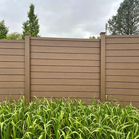 Clôture de jardin extérieure écologique en WPC, clôture d'intimité en composite bois-plastique, imperméable, anti-UV, durable, sans entretien, installation facile en DIY