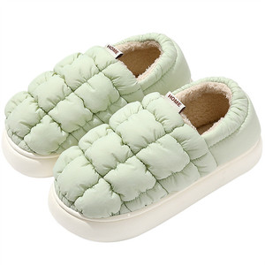 Women's Full-Cover Heel Winter for <strong>Slippers</strong> Cozy Fluffy Shoe Sock with Soft Wedge Indoor Shoes in <strong>Down</strong> Cloth Fluffy - Product Image 1
