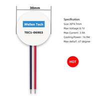Module de système de refroidissement Peltier TEC, refroidisseur thermoélectrique de type plaque de silicium TEC1-06903