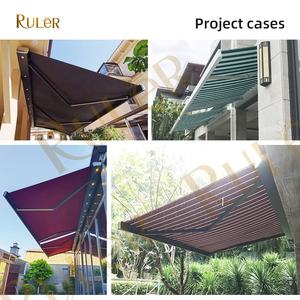 Toldo Retráctil Motorizado de Alta Resistencia para Uso Residencial en Jardín, Toldo de Brazo Plegable con Marco de Aluminio para <span class=keywords><strong>Patio</strong></span>, Protección Solar Completa - Product Image 4