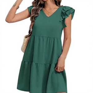 Nouvelle Robe d'Été Décontractée pour Femme, Coupe Midi, Taille Naturelle, Ligne A, Luxe, Élégante, Style Plage, Personnalisable, Vente Directe Usine - Product Image 3