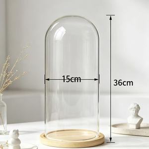 Venta al por Mayor de Cúpulas de Vidrio para Exhibición de Velas, Bajo MOQ, Cúpula de Vidrio de Alta Calidad de 9 cm con Base - Product Image 5