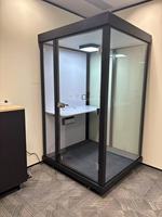 Cabine insonorisée, cabine acoustique avec structure en acier, assure une installation facile et une réduction du bruit pour le bureau, la maison et le studio.