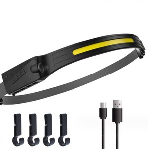 Linterna Frontal con Interruptor, Recargable por USB, Doble Fuente de Luz LED, para Camping, Senderismo, Correr al Aire Libre - Product Image 4