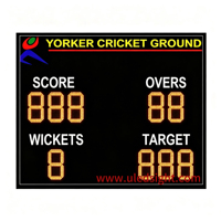 Affichage des scores LED pour compétitions de cricket professionnelles sur grand écran