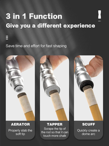 <span class=keywords><strong>CRICAL</strong></span> 3 en 1 Herramientas de reparación Snooker Billiard Pool Cue Tip Shaper Stick Shaper Accesorios de billar Hecho en China - Product Image 3