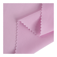 Tissu en maille œil-de-perdrix 100 % polyester 180 g/m², écologique, respirant, anti-boulochage, pour vêtements de sport, jupes, sacs, filles - Vente en gros