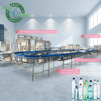 Machine de remplissage d'eau de qualité professionnelle CGF505015 24000BPH Souffleur PET RO 3-en-1 pour la production de boissons